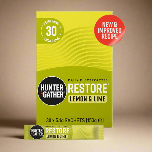 Hunter & Gather Lemon & Lime Electrolytes 30 sachets with natural citrus flavour