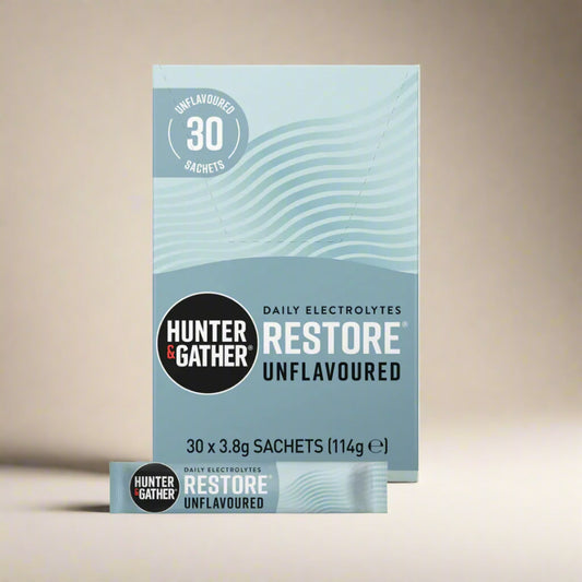 Hunter & Gather Unflavoured Electrolytes sachets with magnesium, sodium, and potassium
