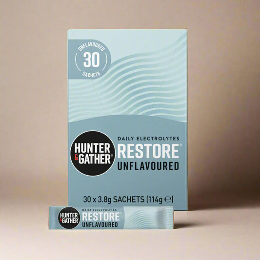 Hunter & Gather Unflavoured Electrolytes sachets with magnesium and sodium blend