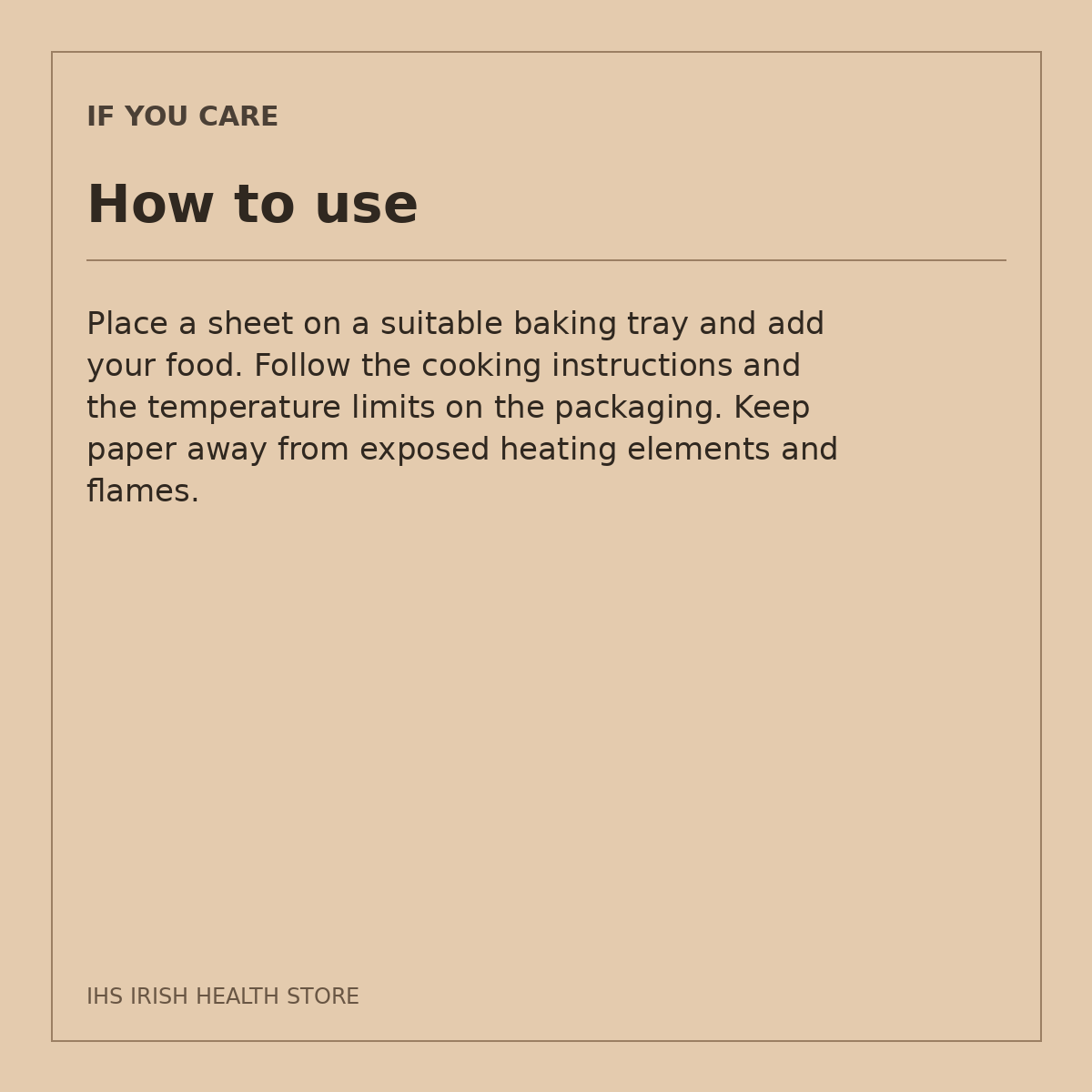 If You Care Unbleached Parchment Baking Sheets – 24 Sheets: how to use