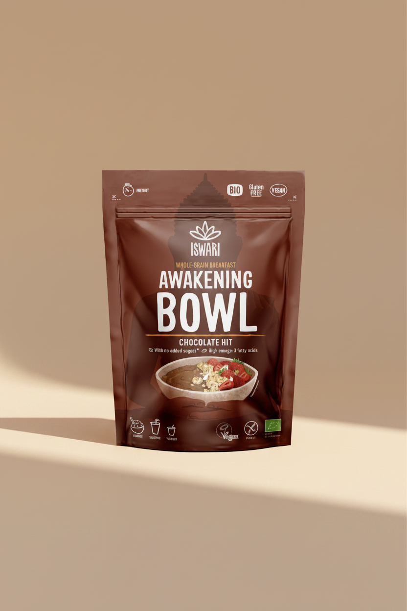 Iswari Awakening Bowl Chocolate Hit package on a white background