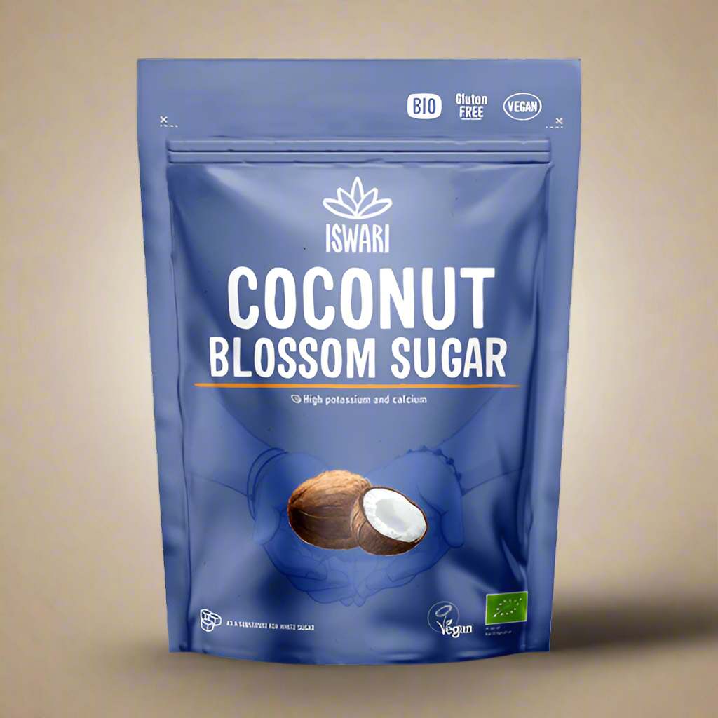 Iswari Organic Coconut Sugar 500g front packaging – IHS Irish Health Store