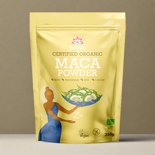 Iswari Organic Maca Powder 250g Front Packaging