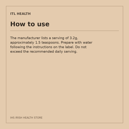 ITL Health MAG365 BF Exotic Lemon – 180g: how to use