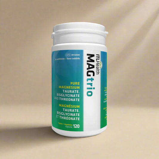 ITL MAGtrio vegan magnesium supplement with 3 bioavailable forms – 120 capsules