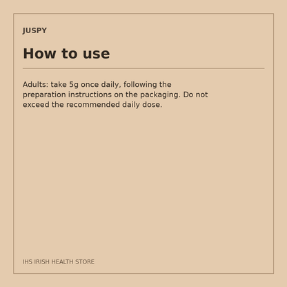 Juspy Creatine Booster 01 – 30 Sachets: how to use