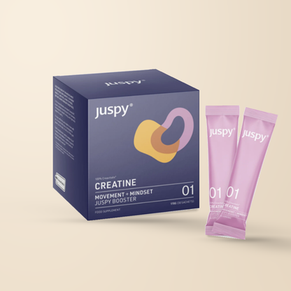 Juspy Creatine Booster 01 – 30 Sachets authentic product packaging