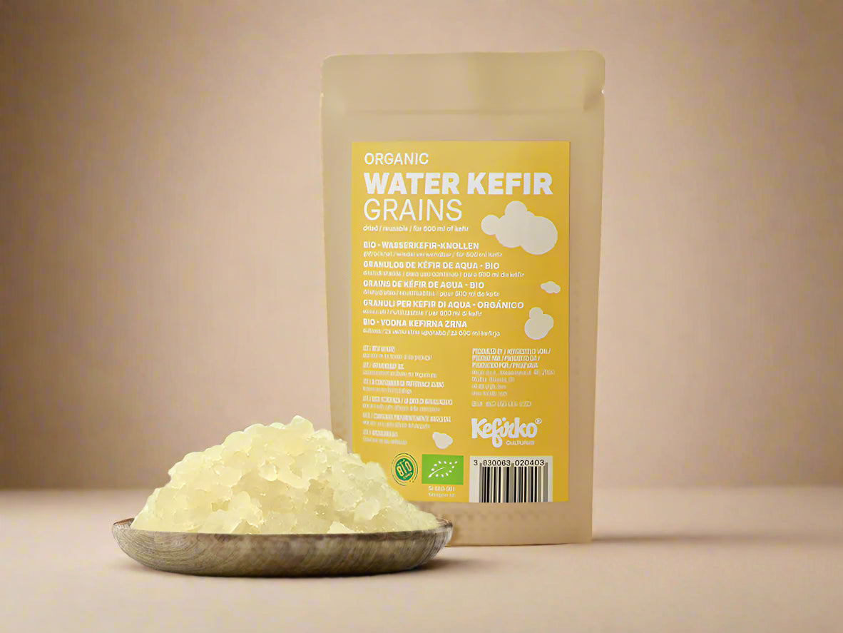 Kefirko Dehydrated Water Kefir Grains – 5g organic live culture