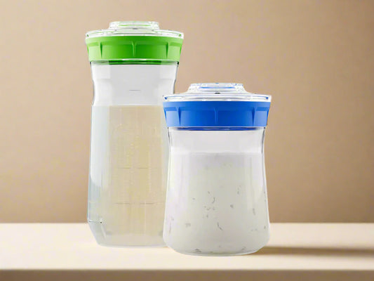 Kefirko Kefir Fermenter – 1.4L wide-mouth glass jar for homemade kefir