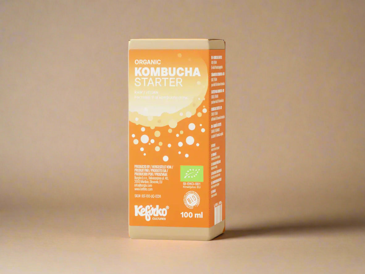 Kefirko Kombucha Starter 100ml organic live culture for tea brewing