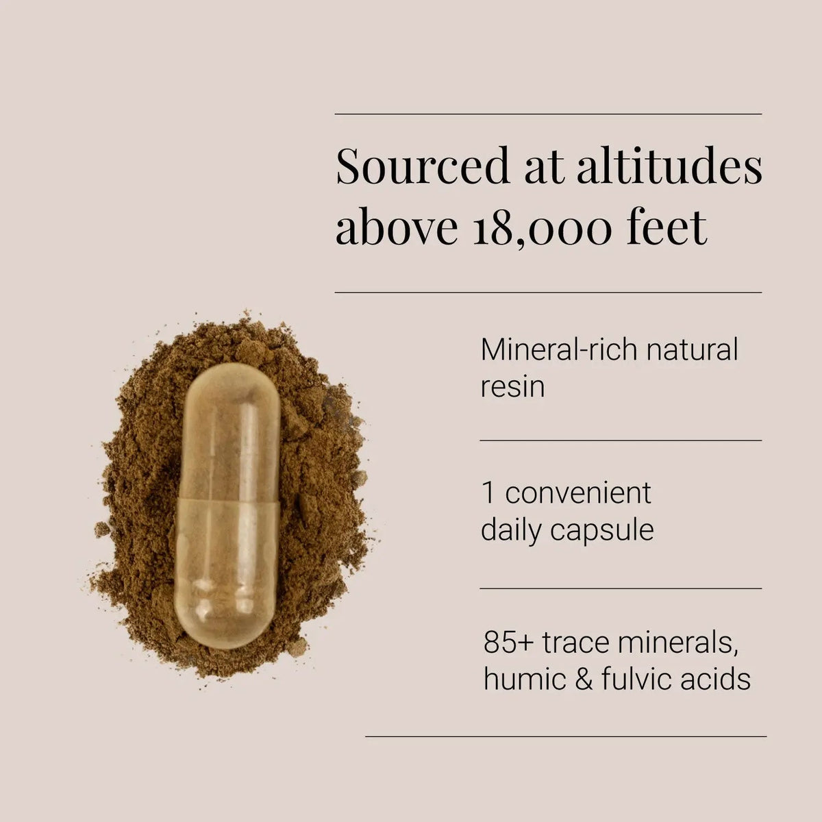 KIKI Health Shilajit capsule format and Himalayan sourcing