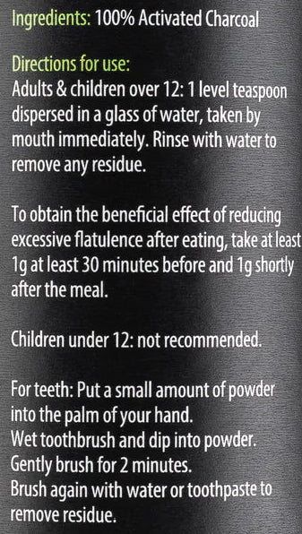 KIKI food-grade activated charcoal powder from coconut shells