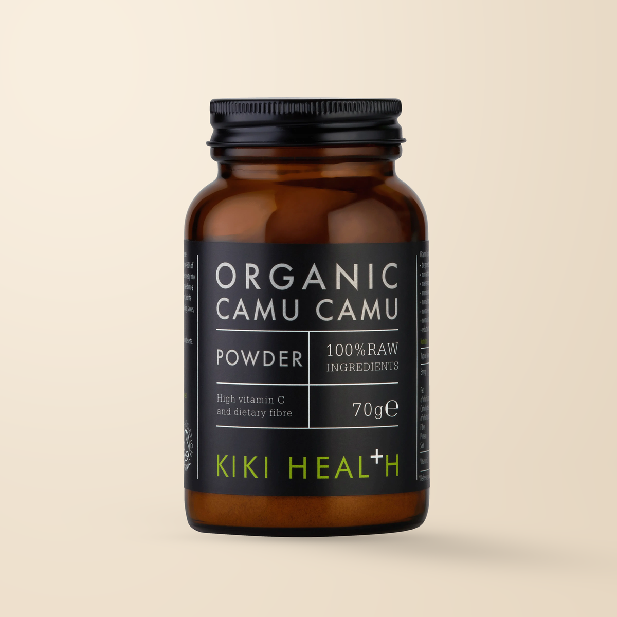 KIKI Health Organic Camu Camu Powder – 70g authentic product packaging