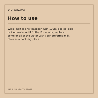 KIKI Health Organic Ceremonial Matcha Powder – 30g: how to use