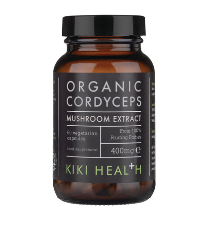 Kiki Cordyceps Mushroom Extract 60 Capsules – Front Bottle View

