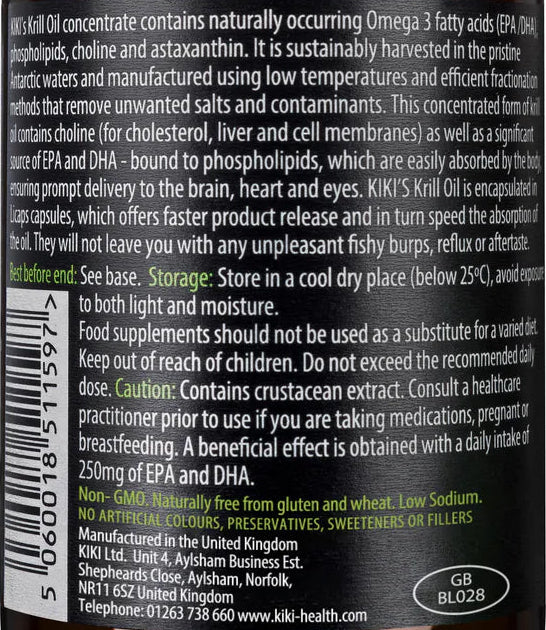 Kiki Omega 3 Krill Supplement