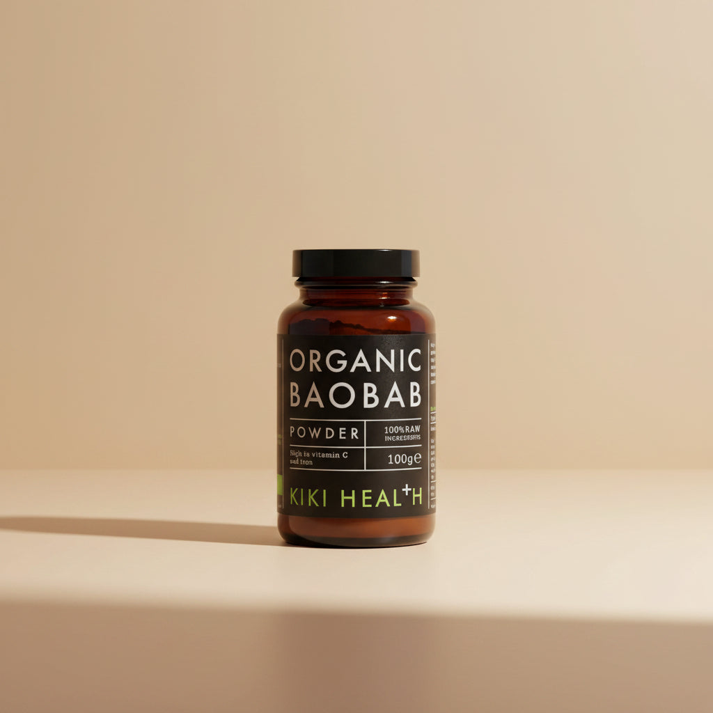 Kiki Organic Baobab Powder 100g front packaging