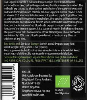 Kiki Organic Broken Cell Wall Chlorella Powder