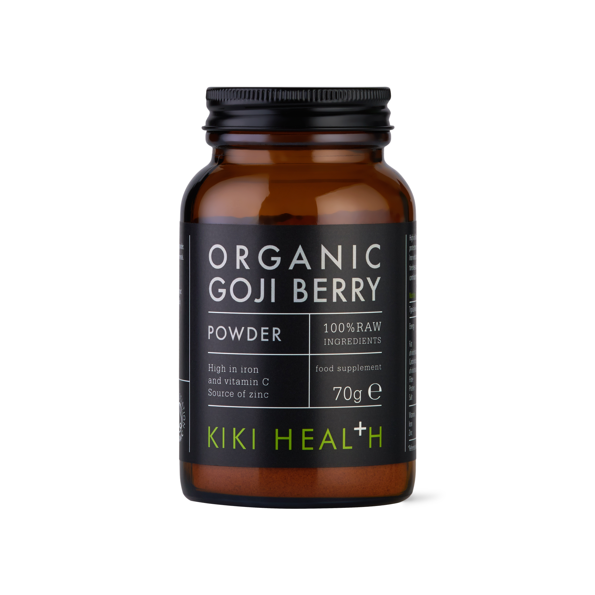 Kiki Organic Goji Berry Powder 70g – Rich in Antioxidants & Vitamins for Energy & Immunity