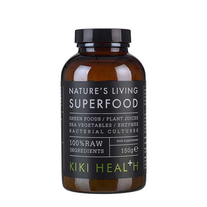 Kiki Health Nature’s Living Superfood organic green powder, 150g pack