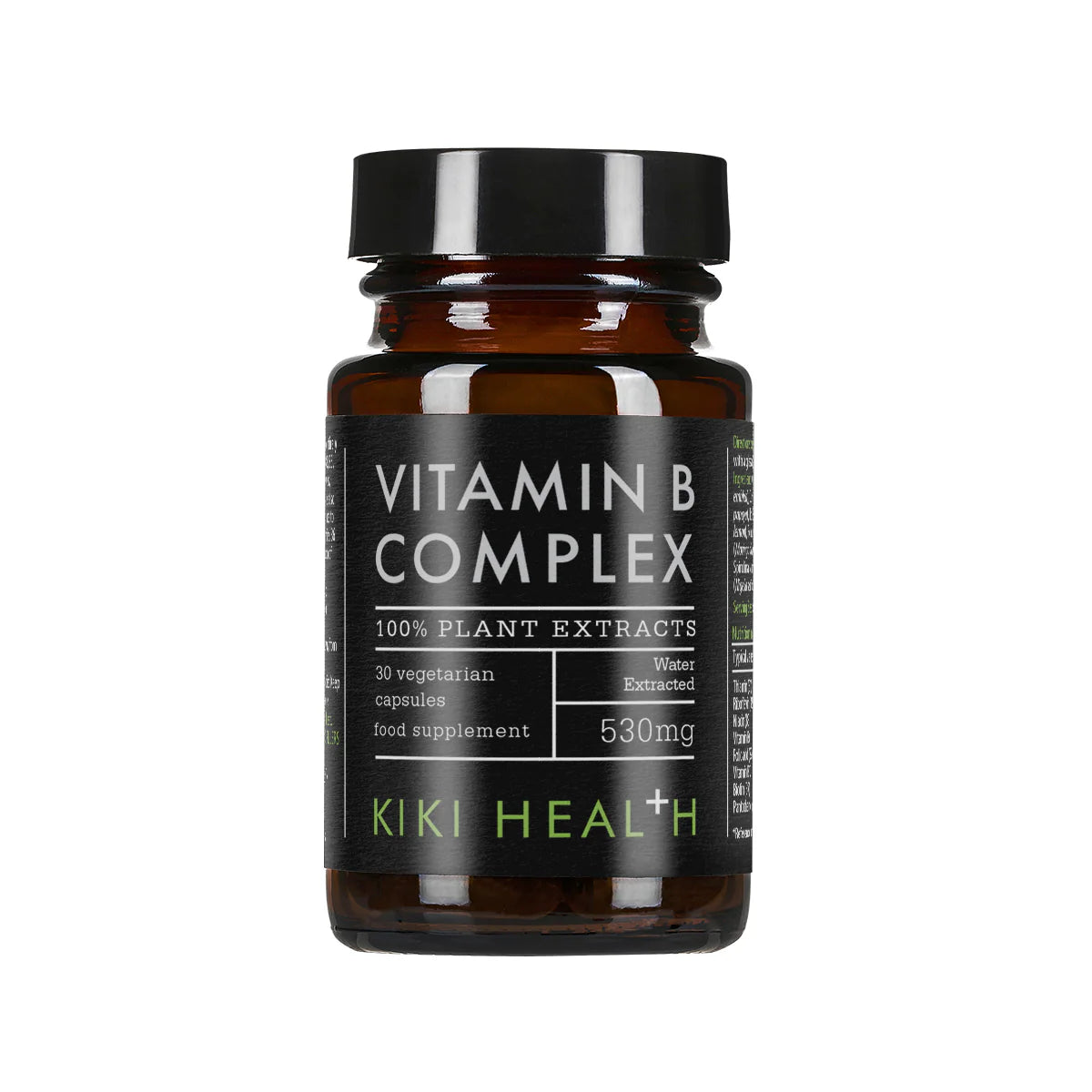 Kiki Vitamin B Complex – 30 Capsules | 100% Plant-Based B Vitamins for 