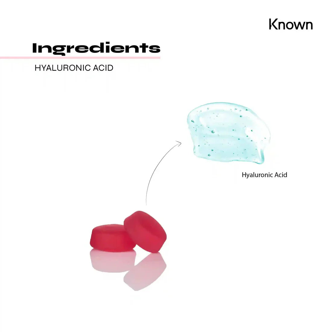 Known Hyaluronic Acid Gummies – 60 gummies front packaging