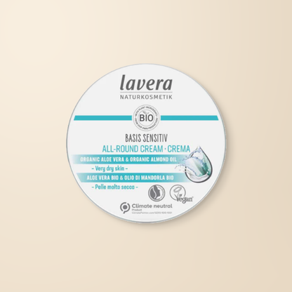 Lavera Basis Sensitiv All Round Cream – 150ml authentic product packaging