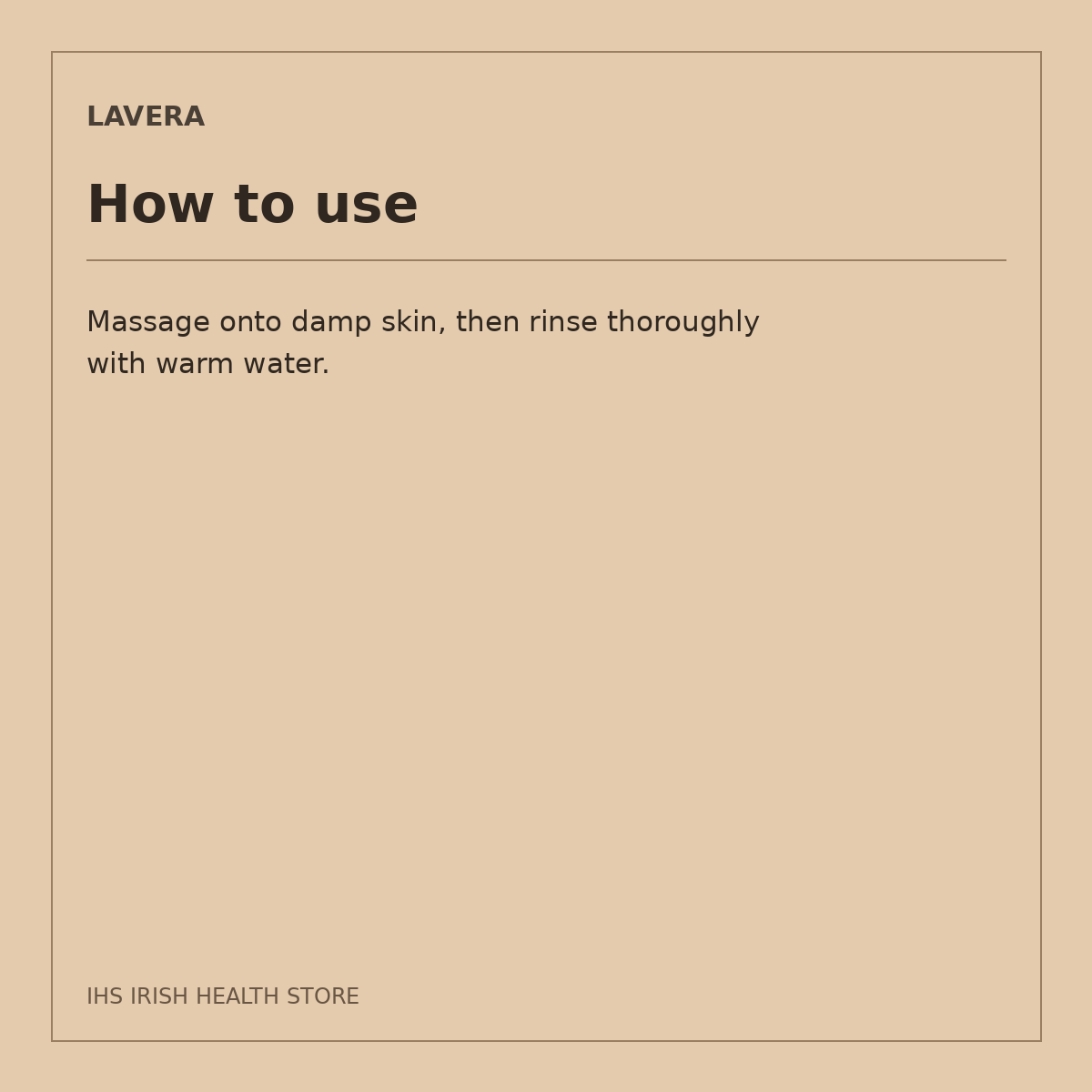 Lavera Basis Sensitiv Cleansing Gel – 125ml: how to use
