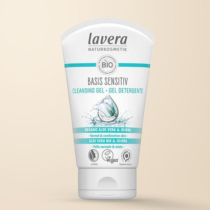 Lavera Basis Sensitiv Cleansing Gel – 125ml authentic product packaging