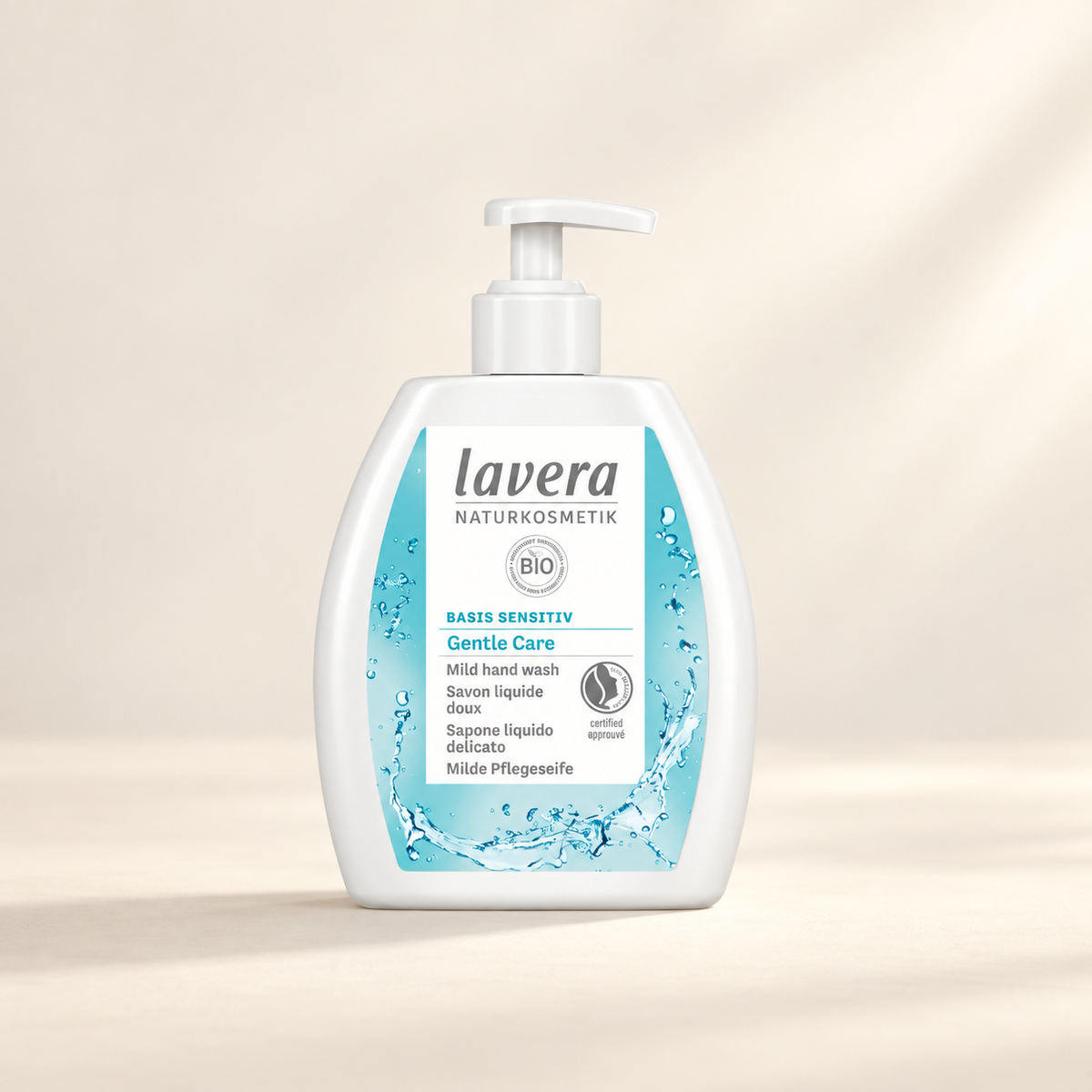 Lavera Basis Sensitiv Gentle Care Hand Wash 250ml – product packaging