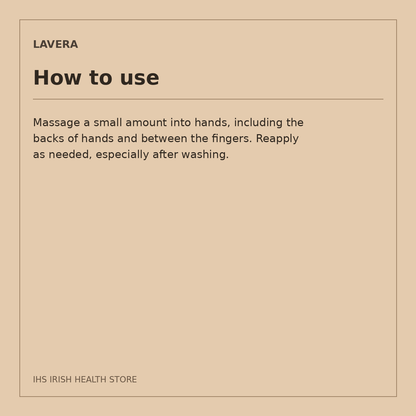 Lavera Basis Sensitiv Hand Cream – 75ml: how to use