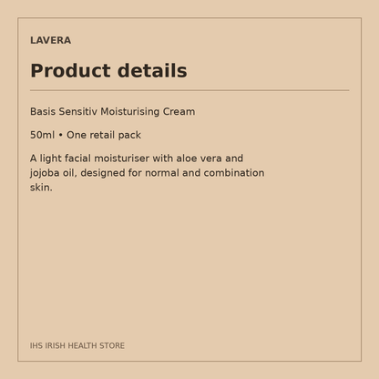 Lavera Basis Sensitiv Moisturising Cream – 50ml: product details