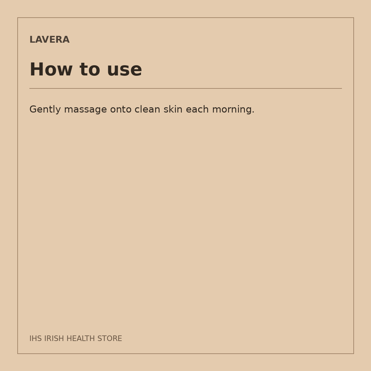 Lavera Basis Sensitiv Moisturising Cream – 50ml: how to use
