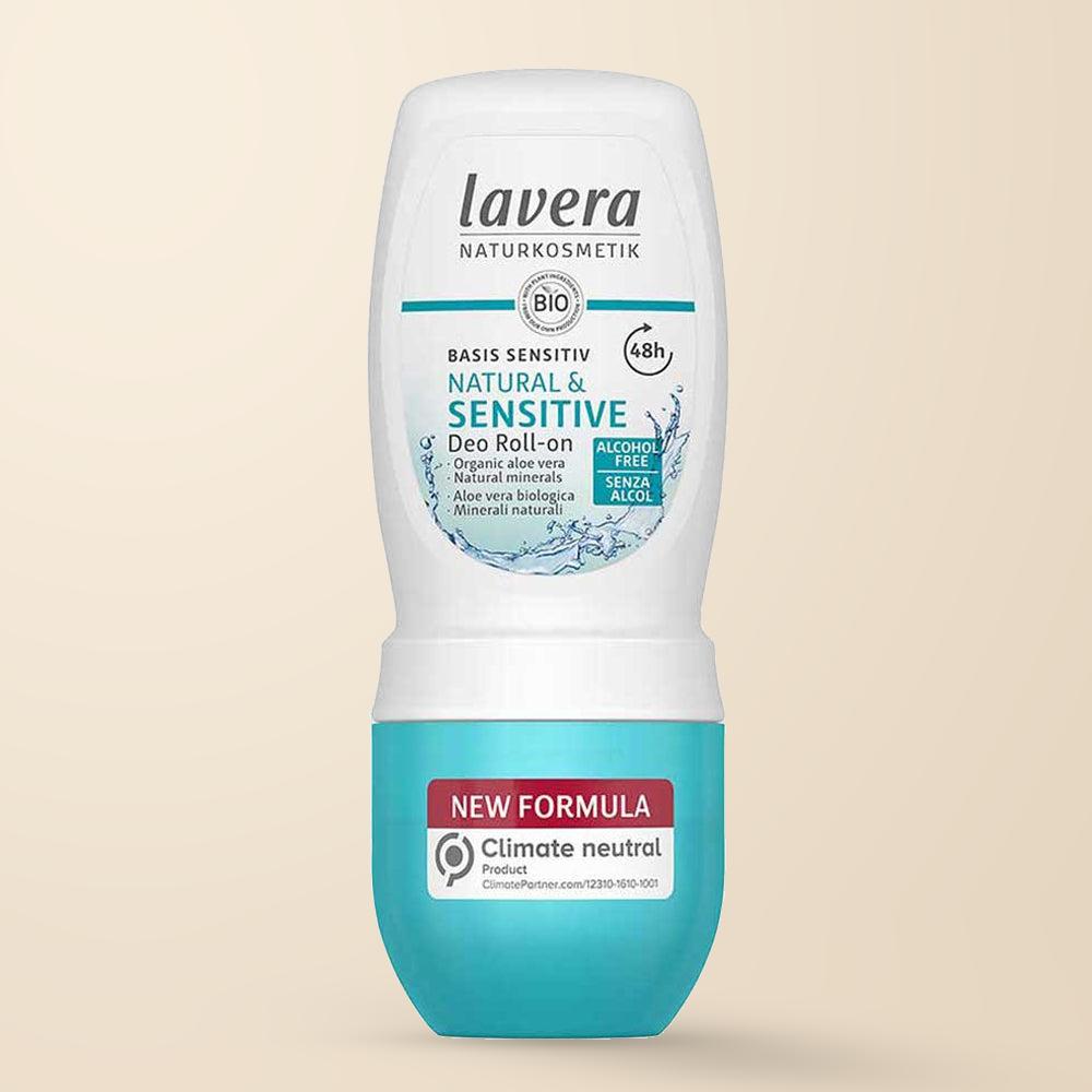 Lavera Basis Sensitiv Roll-On Deodorant – 50ml authentic product packaging