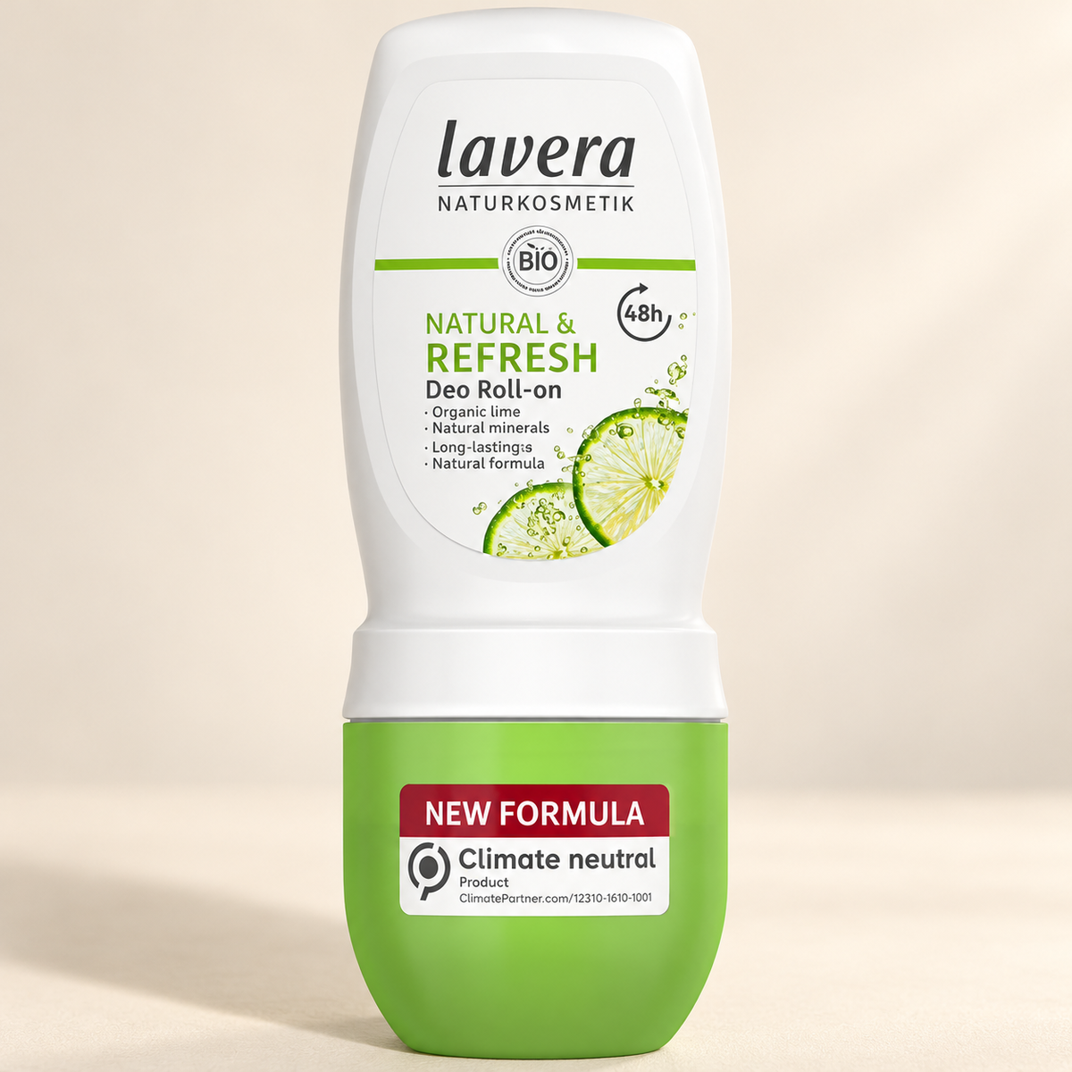 Lavera Natural & Refresh Roll-On Deodorant 50ml — product packaging, image 2