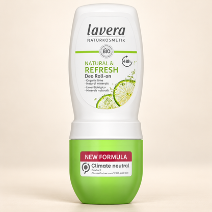 Lavera Natural & Refresh Roll-On Deodorant 50ml — product packaging, image 3