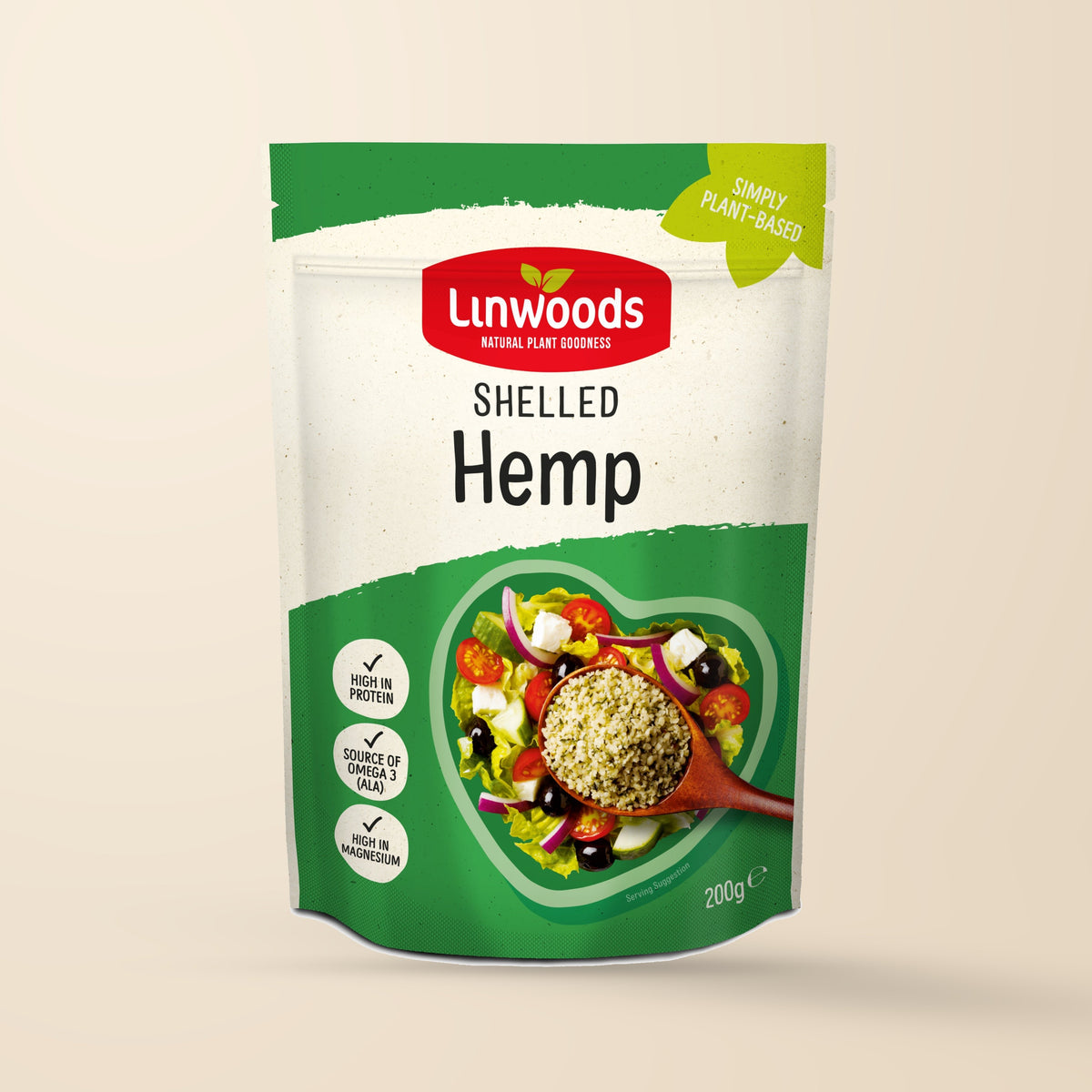 Linwoods Shelled Hemp Seeds – 200g authentic product packaging