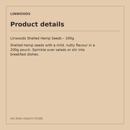 Linwoods Shelled Hemp Seeds – 200g: product details