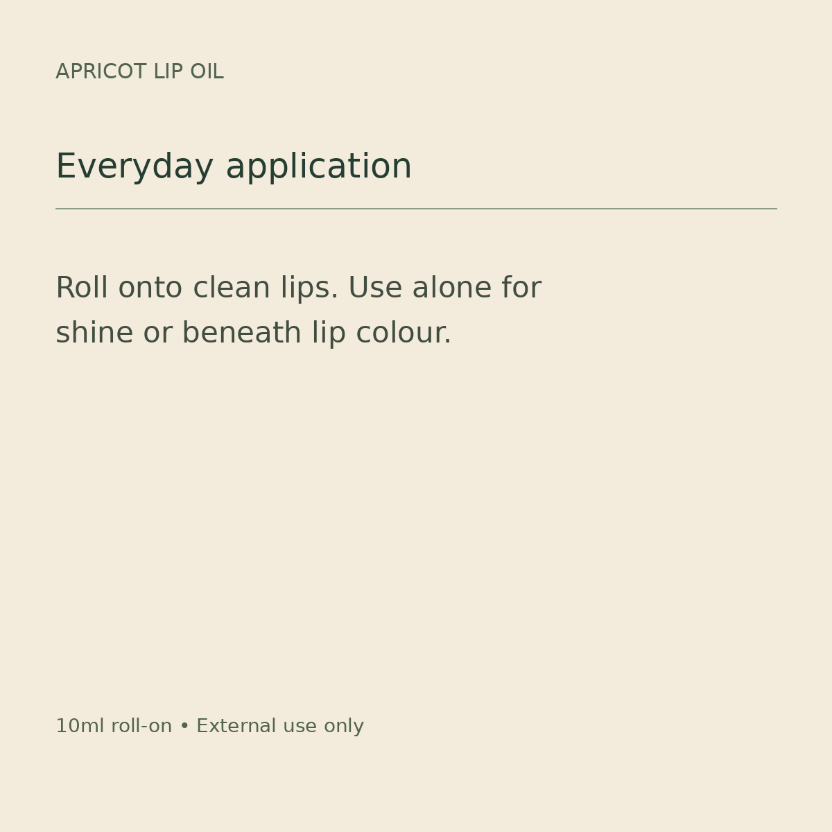 Fushi Apricot Lip Oil with Jojoba – Roll-On 10ml – lip use guide