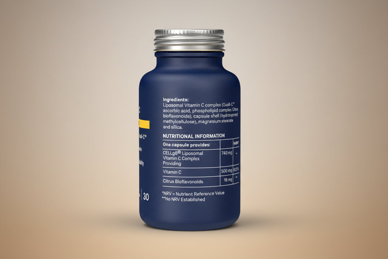 Vegan Vitamin C Capsules with Bioflavonoids
