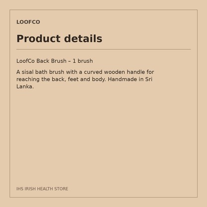 LoofCo Back Brush – 1 brush: product details