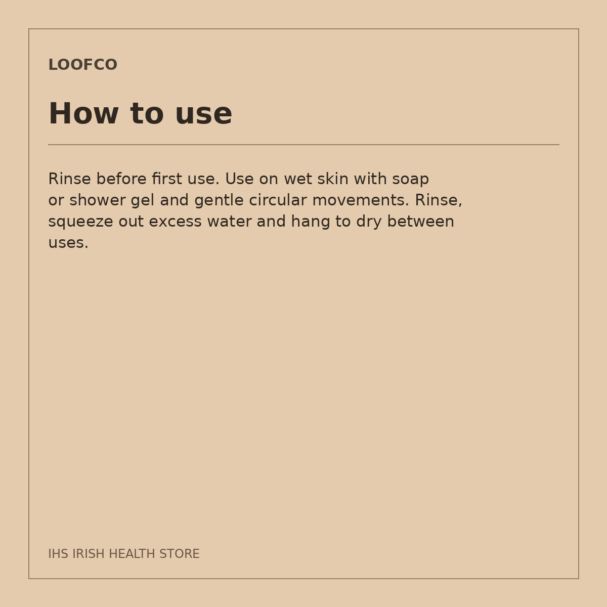 LoofCo Bath-Time Heart Loofah – 1 loofah: how to use