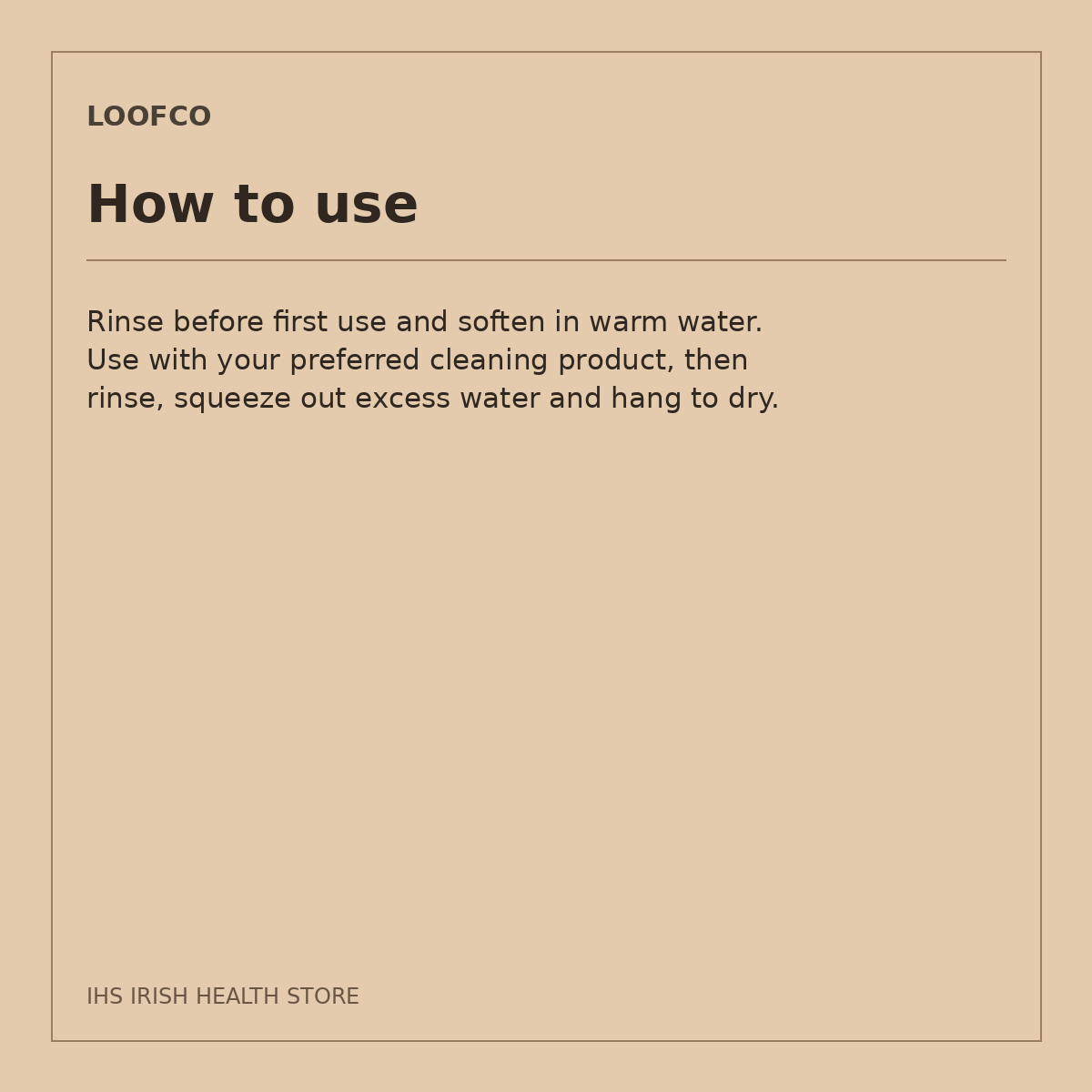 LoofCo Cleaning Pad – 1 pad: how to use