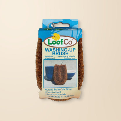 LoofCo Coconut Fibre Washing-Up Brush – 1 brush authentic product packaging