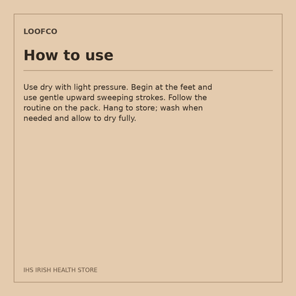 LoofCo Jute Dry Body Brush – 1 brush: how to use