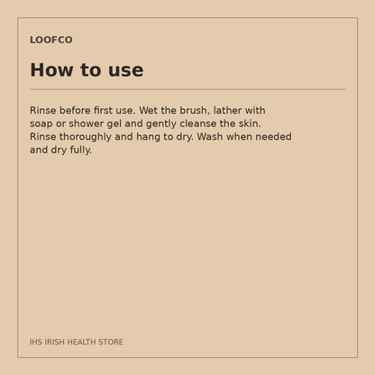 LoofCo Sisal Shower Puff – 1 puff: how to use
