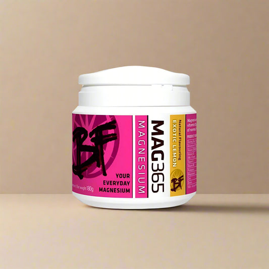 MAG365 BF Exotic Lemon Magnesium 180g Front Label