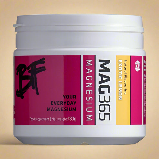 MAG365 Exotic Lemon Magnesium 150g Front Label
