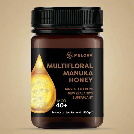 Melora Multifloral Manuka Honey 500g jar from New Zealand