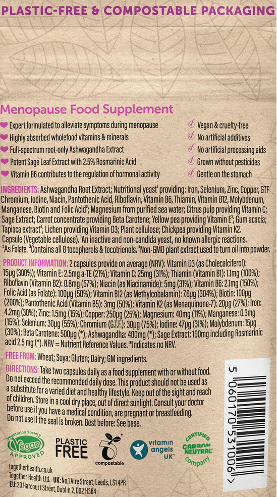 Menopause Whole Food Multivitamin Capsules
